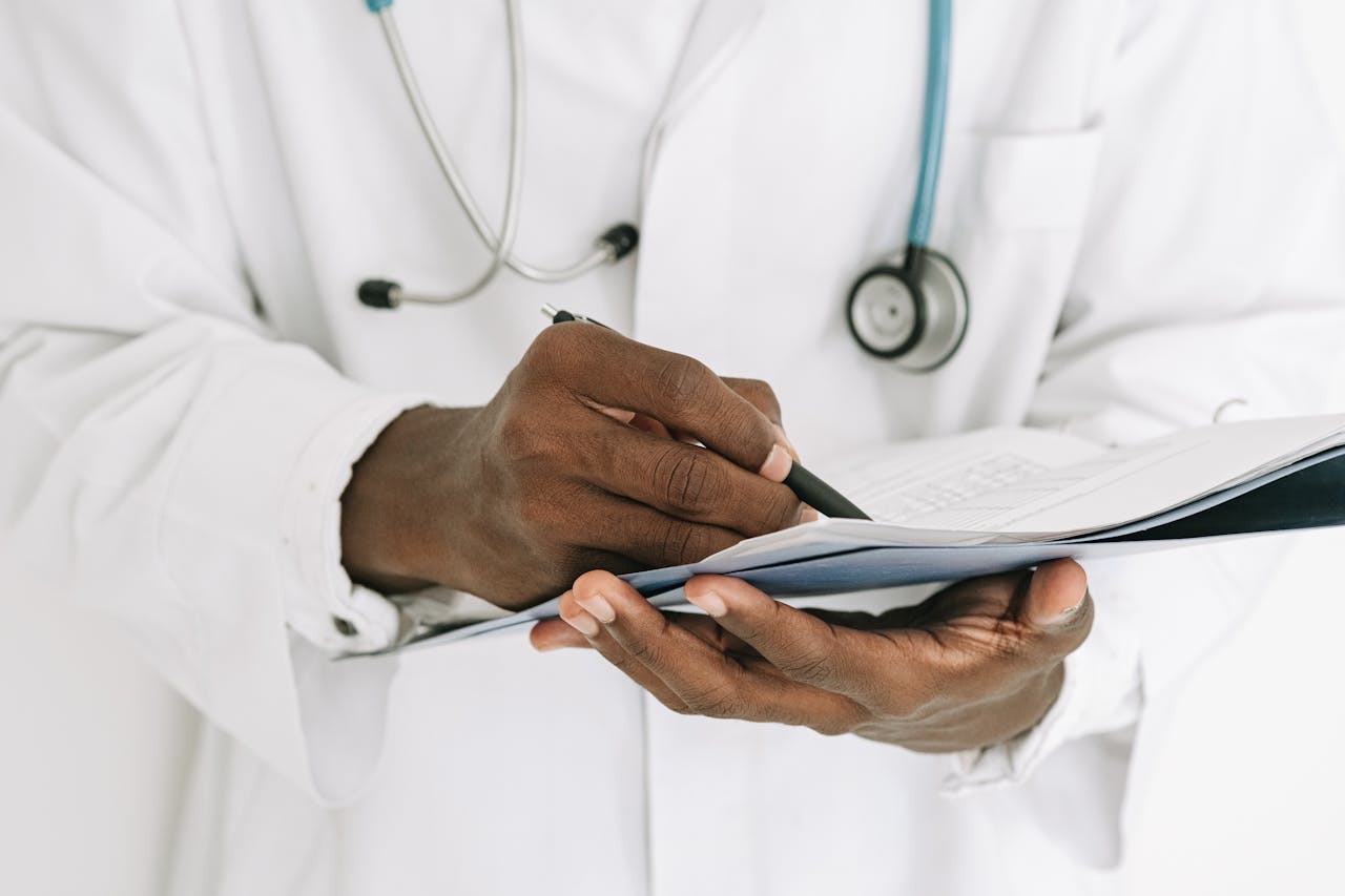 doctor taking notes